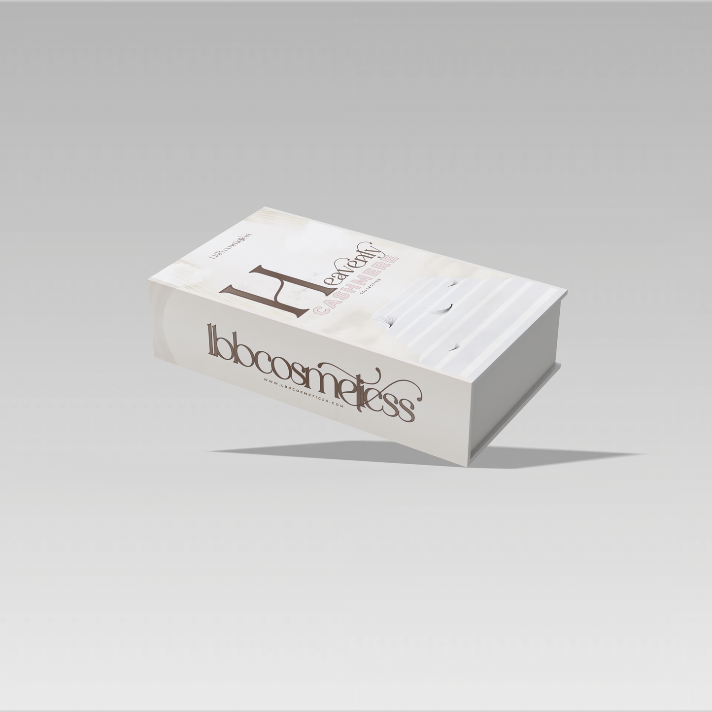 White box with 'Ibbo Cosmetics' branding on a gray background