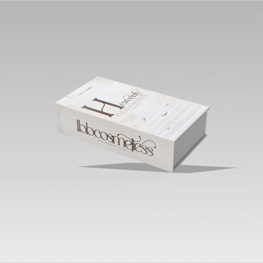 White box with 'Ibbo Cosmetics' branding on a gray background